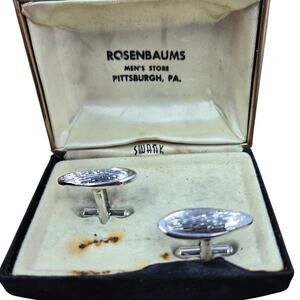 Vintage Rosenbaums/Hickok Silver Cufflinks